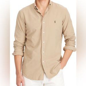 Polo Ralph Lauren Button down; Size Medium - Classic fit ;Color- Surrey Tan